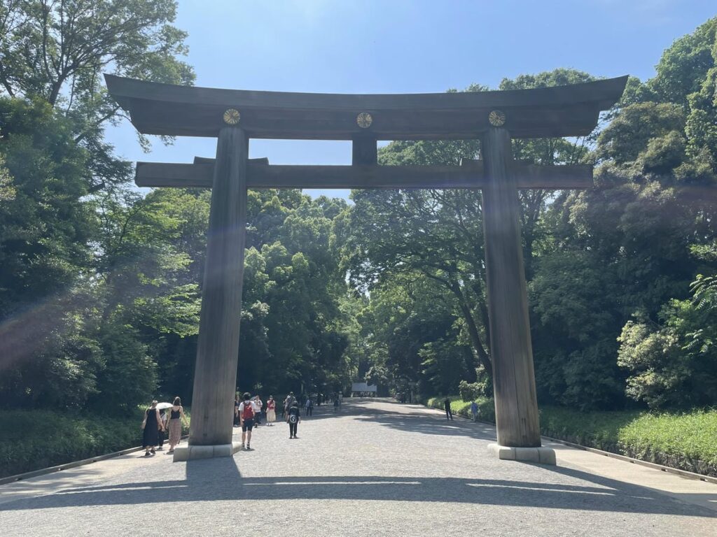 明治神宮の木造明神鳥居「第二鳥居」