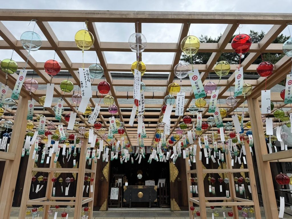 松陰神社の夏の風鈴